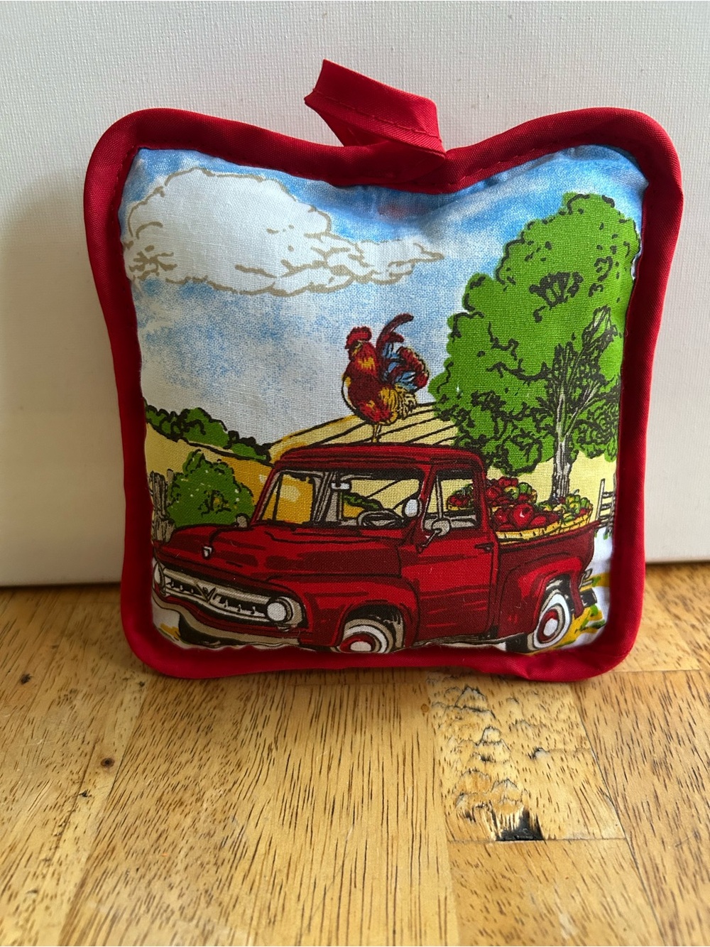 Red Farm Truck Decorative Pillow - Unbranded